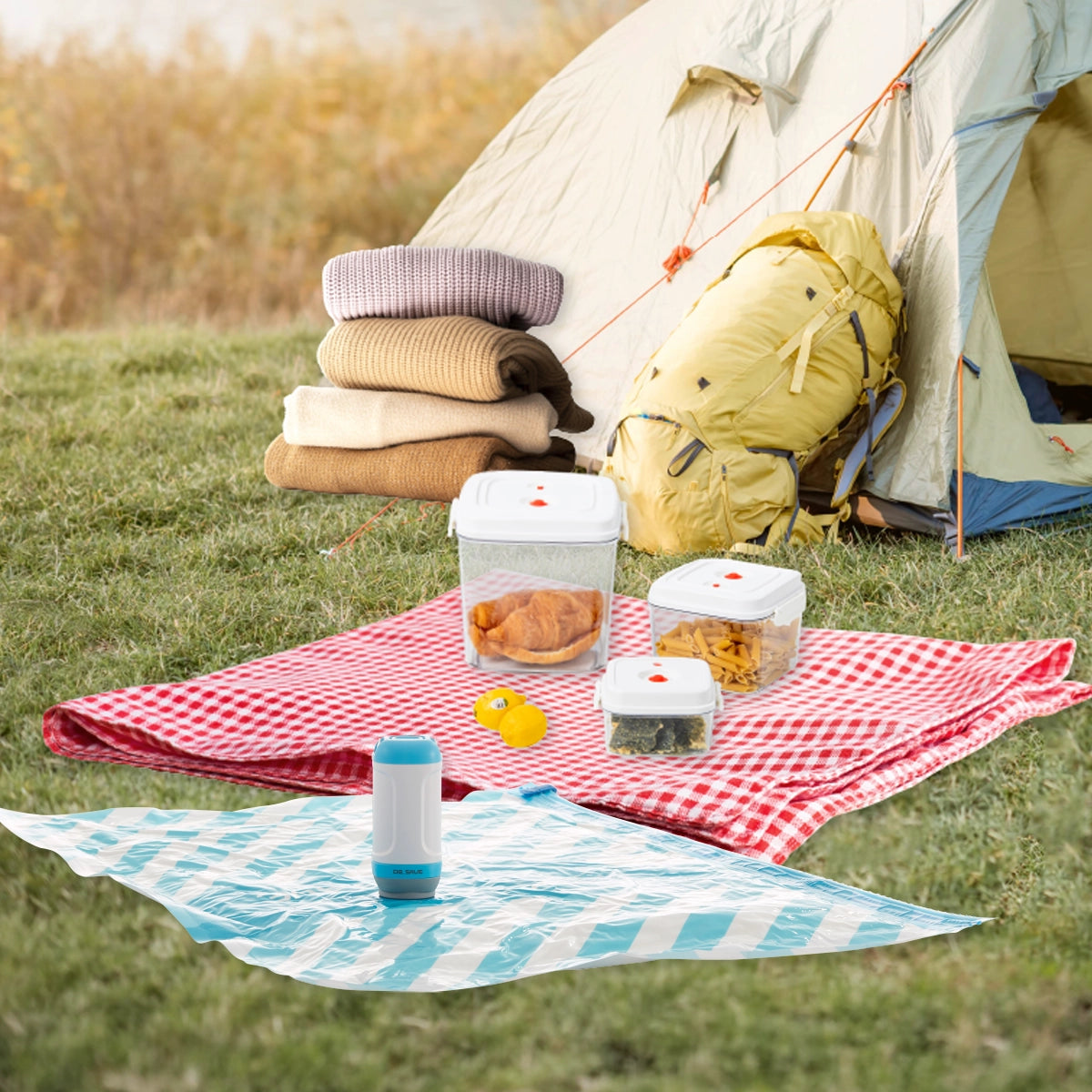 DR. SAVE UNO vacuum pump is ideal for picnics and road trips.