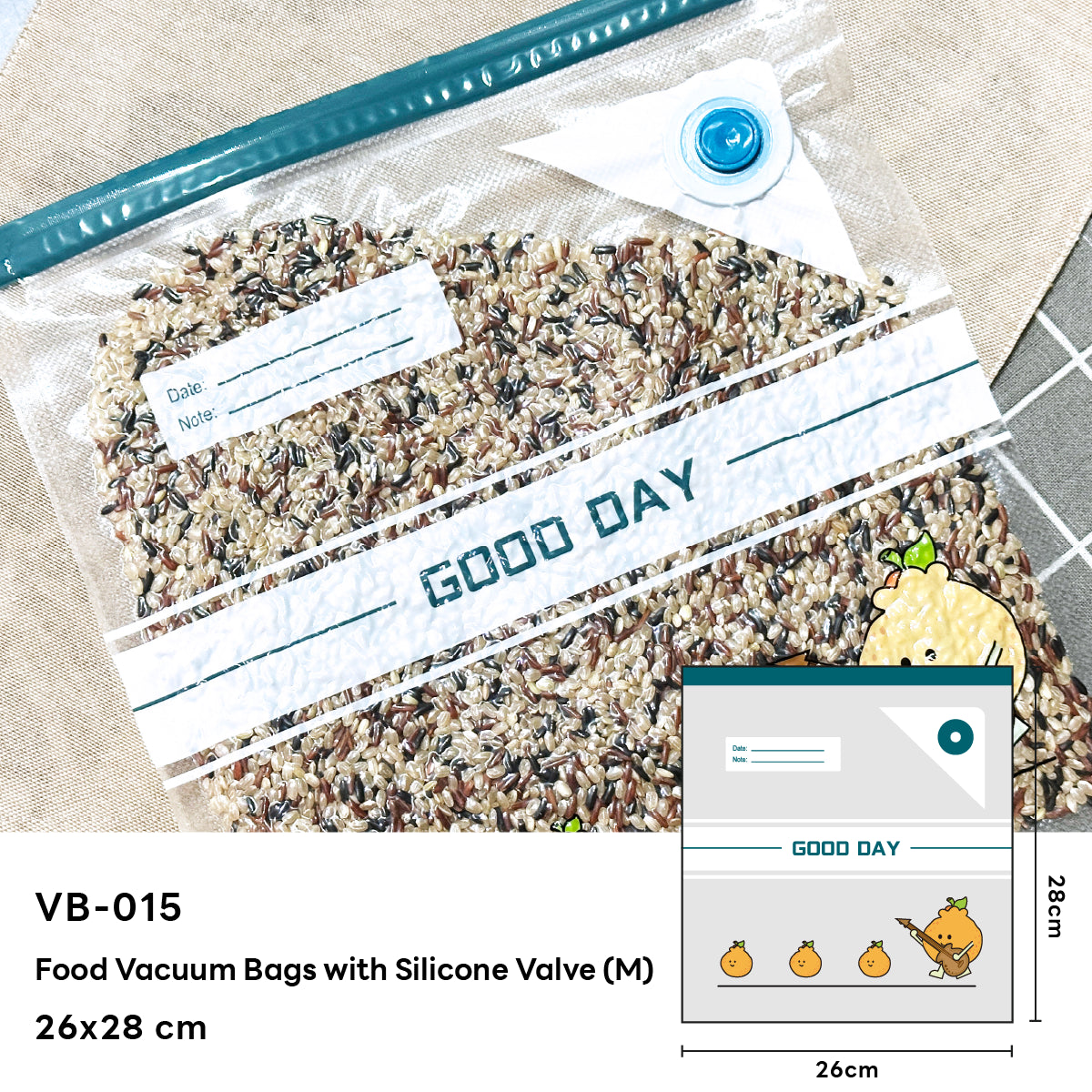 DR. SAVE Food Vacuum Bag VB-015 Medium size