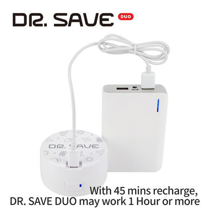 Rechargeable travel vacuum pump multifunction for storage for inflatable item