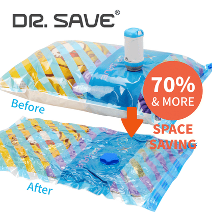 4 Pack Clothes Storage Vacumm Bags Travel Set