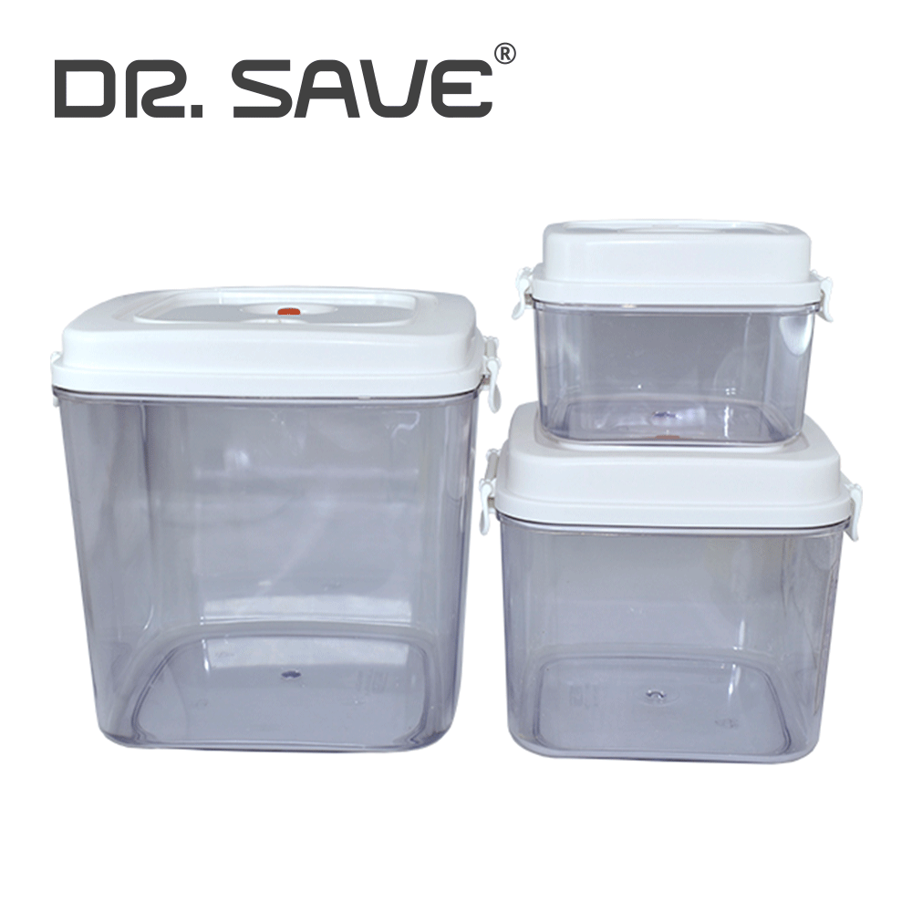 BPA-Free Food Storage Vacuum Container For Vacuum Pump (3 PIECES SET)